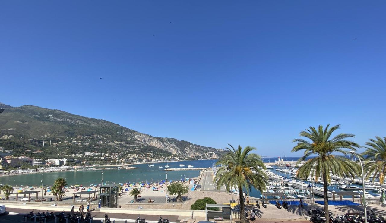 Sablettes Beach-Plage-Vue Mer-Centre Ville Мантон Екстер'єр фото